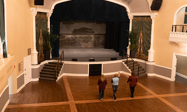 Goss theater balcony view